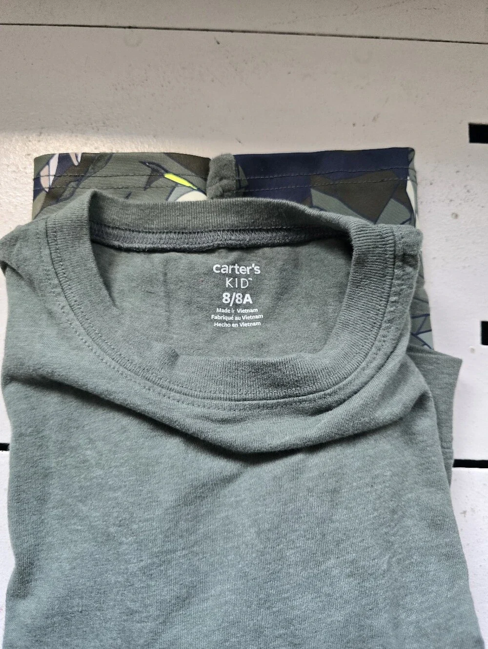 Carter's Olive Green Long Sleeve Dino Graphic Tee